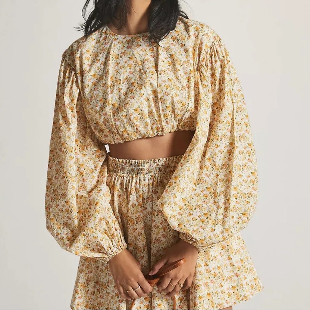 New with tags NWT Anthropology SIGNIFICANT OTHER floral crop top retail 238$